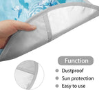 Blue Butterfly Car Steering Wheel Cover Sun Shade Reflect UV Sun and Heat Auto Interior Protector Easy Installation Universal Steering Wheel Cover for Car Truck SUV Van