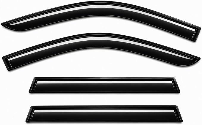 2024-2026 Tape-On Rain Guards for Toyota Grand Highlander Side Window Visor Deflectors & for Lexus TX 350 500h, Durable Tinted Vent Shades 2025