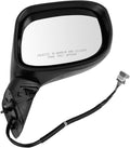Passenger Side Power Mirror Textured Black with Turn Signal Compatible with 2012-2013 Honda Civic HO1321298