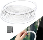 32.8ft(10m) Car Door Edge Guards White – Fits Most Vehicles, No Glue, U-Shaped, Built-in Metal Clips, Scratch and Chip Resistant – Reduces Dings in Parking Lots | Stop parking lot dings, U-shaped rubber, fits sedans trucks SUV, weather-resista...