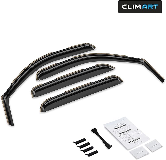 in-Channel Incredibly Durable Rain Guards for Chevrolet (Chevy) Avalanche 2007-2013, Original Window Deflectors, Vent Window Visors, Vent Deflector, 4 pcs. - 607179