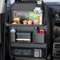 Car Backseat Organizer with Tray – Back of Car Seat Organizer & Storage Caddy, Sturdy Back Seat Organizer with Touch Screen for Tablet, Snacks, Drinks, Tissues... | Waterproof, Universal Fit | 1 Pack