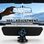 HD Suction Cup Rear View Mirror,360° Adjustable Automotive Interior Mirrors for Observing Kids and Reducing Blind Spots,Essential Car Rearview Mirror Replacement for Most Vehicle