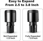 Golf Cart Cup Holder Adapter, Universal Expandable Golf Cart Heater Holder Compatible with 16 Oz/1 Lb Propane Tank and Most Golf Carts