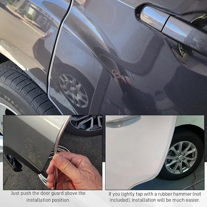 Car Door Edge Guards, Car Door Protector, 32Ft Rubber Seal Protector U Shape Edge Trim, Anti-Collision Auto Door Entry Guard Protective Strip Universal for Most Vehicles (Transparent, 10M)