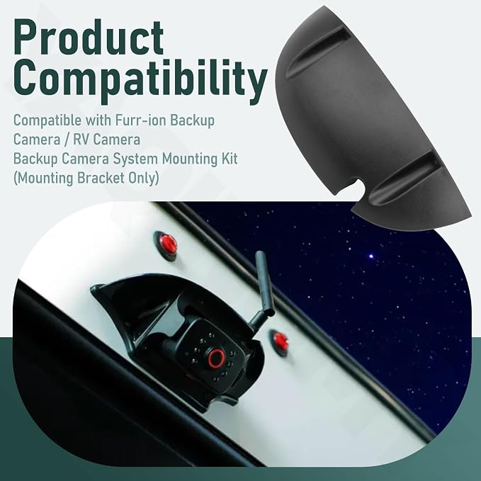 FRCBRKT-BL Mounting Bracket Compatible with Furr-ion Backup Camera/RV Camera, Backup Cam-era System Mounting Kit (Moun-ting Bracket Only)
