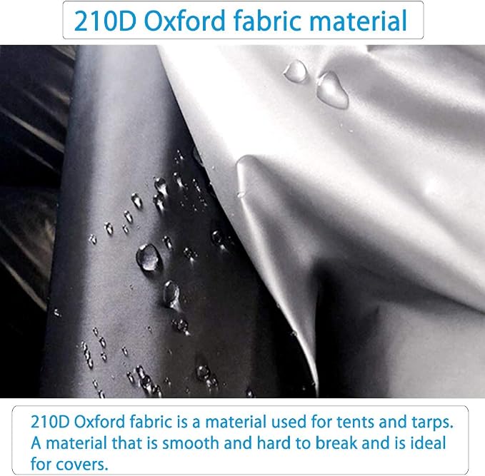 Half Car Cover All Weather Car Body Cover Sunshade Cover Snow Cover Waterproof Snowproof Universal 210D Oxford Fabric (Fit Hatchback Length 158'' to 173'')