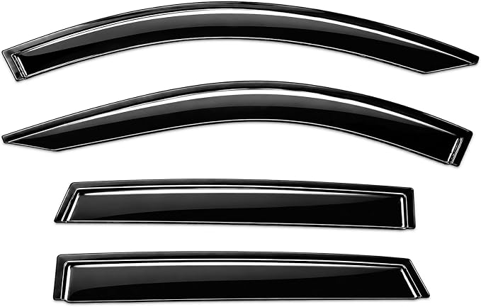 2020-2026 Tape-On Rain Guards for Ford Escape Extra Thick Side Window Deflector Visors S ST Line SE Sport Hybrid Platinum 2021 2022 2023 2024 2025