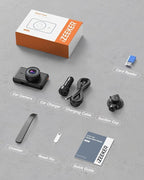 2.5K Dash Cam, 1440P QHD Car Camera with 3" IPS Display, Night Vision, WDR, 170°Wide Angle, Loop Recording, G-Sensor Emergency Recording, 24H Parking Mode, Type C(No SD Card)