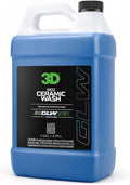 3D SiO2 Ceramic Wash & Wax Soap - 1 Gallon - pH Neutral Car Shampoo with Hydrophobic Protection & Deep Gloss | SiO2 Coating | Scratch-Free Detailing