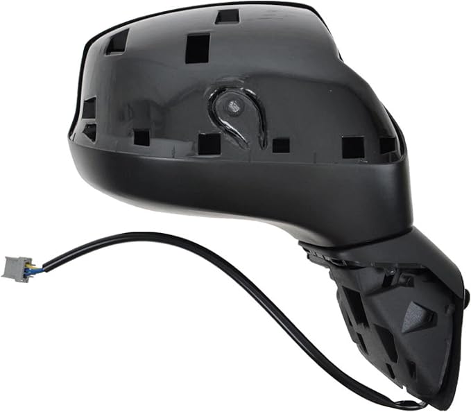 Passenger Side Power Mirror Smooth Black Paint to Match Compatible with 2012-2013 Honda Civic HO1321261 HO1321337