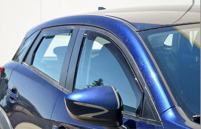 Window Visors Wind Deflectors Compatible with Lexus 2002-2006 ES300 ES330 with Chrome Trim Rain Guards 3-847LX010