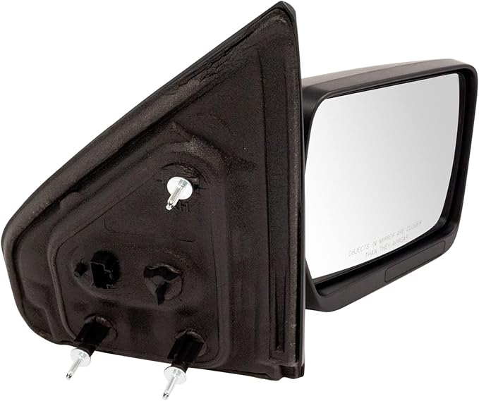 Passenger Side Power Mirror Textured Black Manual Fold Compatible with 2009-2014 Ford F-150 FO1321348 FO1321408
