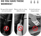 2PCS Car Seat Gap Filler,Flexible Seat Gap Organizer Between Seats for Tightly Filling Seat Gaps,Universal Car Side Seat Gap Filler Interior Car Accessories for Women & Men (Red)