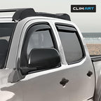 in-Channel Incredibly Durable Rain Guards for Toyota Tacoma 2005-2015 Double Cab, Original Window Deflectors, Vent Deflector, Vent Window Visors, Truck Accessories 4 pcs- 605085