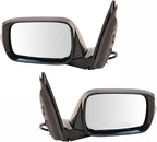 2 Piece Driver and Passenger Side Mirror Assembly Set Electric Adjustment Heated Memory Black Compatible with 2007-2009 Acura MDX AC1320112 AC1321112