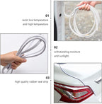 Car Door Edge Guards Rubber U Shape Edge Trim Seal Strips Protector Car Door Edge Protection for Auto Vehicle 10M
