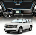 for Chevy Tahoe Sun Shade Windshield Cover - Custom Fit Tahoe Accessories 2015-2020 Sunshade Foldable UV Protection & Heat Shield Sun Visor Accessories