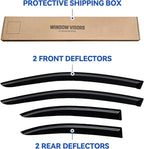 Window Visors Rain Guards for 2008-2017 Mitsubishi Lancer, Out-Channel Window Vent Wind Deflectors Visors Shades for 08-17 Mitsubishi Lancer