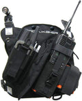 RCP-1 Pro Radio Chest Harness for 2 Way Radio & Electronics | Search and Rescue, Ski Patrol, Emergency Response - Black