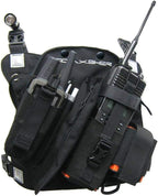 RCP-1 Pro Radio Chest Harness for 2 Way Radio & Electronics | Search and Rescue, Ski Patrol, Emergency Response - Black