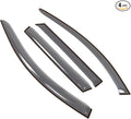 Car Window Rain Guard | Outside Mount Visors Auto Side Window Deflectors | Windows Visor Rain Shields Compatible with 1999-2004 Audi A6 Avant Wagon | 4 Pcs Set, LGWV2-666, Light Tinted