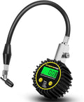 Digital Tire Pressure Gauge, Tire Pressure Gauge with Flexible Hose and Angled Chuck, Tire Pressure Gauge for Cars,Air Pressure Gauge - Professional Accuracy - 200 PSI