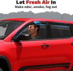 Compass Window Visors - Rain Guards for 2017-2025 2026 Jeep Compass Accessories, Outside-Mount Tape-On Side Window Wind Deflectors Vent Visors Shades Rainproof 4PCS