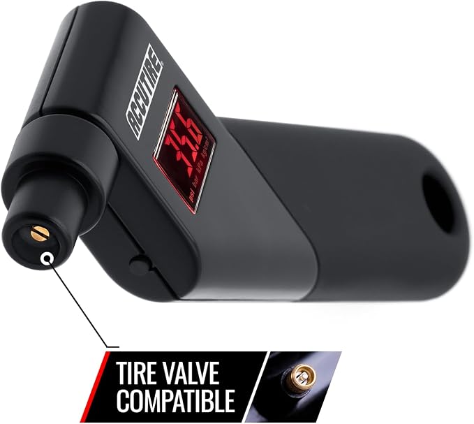 MS-4021B Digital Tire Pressure Gauge with 4 Valve Caps, 5-150psi (psi, bar, kPa, kg/cm2)