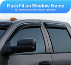 Tape-On Window Visors for Honda Accord 2003 2004 2005 2006 2007, Outside Mount Rain Guards Vent Visors Window Deflectors, Smoke Tint, 4PCS