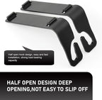 1 PC Backseat Organizer with Dual Cup Holder, Multi-function Tissue Hanging Box and 2 Hooks, Extra Rear Seat Road Trip Storage Accessories, Universal for Most Cars, Trucks, SUVs (Black)