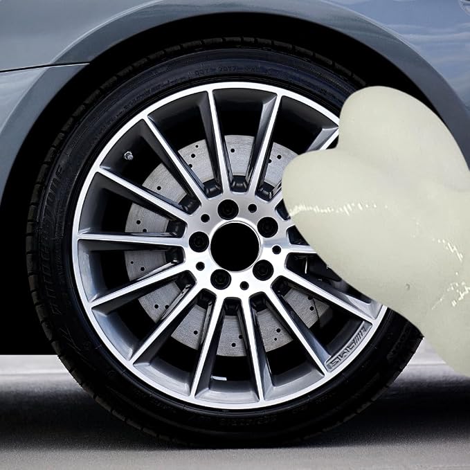 Prank Glow in The Dark Valve Stem Caps Prank, Glow in The Dark Car Tire Caps, Little Buddy Valve Cap, Glowing Tire Valve Cap, Luminous Tire Valve Stem 4 Pack (White)