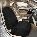 Deluxe Dog Seat Cover for Front Seat-More Durable Waterproof Front Seat Protector, High Heat Resistant and Nonslip Front Seat Cover for Dogs Kids, Universal Size (Black,1 Pack)