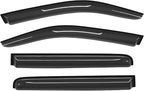 Tape-On Rain Guard 4-Piece for 05-20 Nissan Frontier Crew Cab Windows Visor Shield Shade Smoke 94407