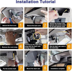 Front 2K+Rear 1080P Dash Cam for 2023-2025 Honda Pilot EX-L Touring Elite Sport Trailsport LX Black Edition, OEM Look, Dual Loop Recording, WiFi & APP, G-Sensor, Easy to Set, 64GB Card