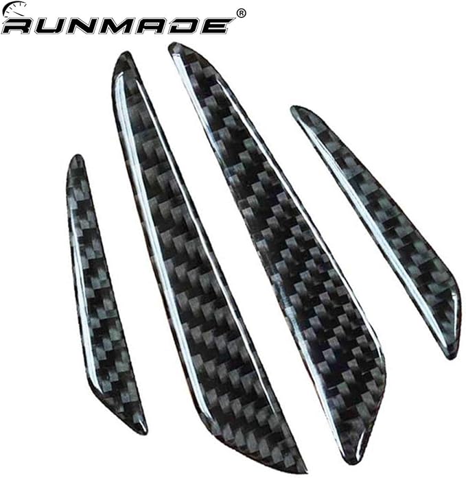 RUNMADE Universal Auto Door Side Edge Protection Guard - Carbon Fiber Anti-Scratch Protector Trim Sticker for Car SUV Pickup Truck