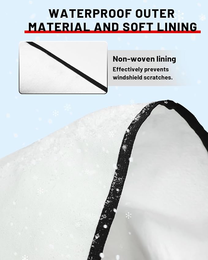 UTV Windshield Cover Compatible with Can-Am Defender 2016-2026 and Polaris Ranger XP 1000 2017-2026 (Not RZR), Waterproof Transport Protector for Ice and Snow