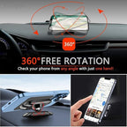 2 Pieces Car Magnetic Phone Holder for Nissan Juke F15 F16 2010-2021 2022 2023, Sturdy Metal Material with 360 Degree Rotation and Upgraded Adhesive Base