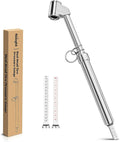 Dual Head Tire Pressure Gauge Heavy Duty Truck Air Chuck Range 10-150PSI 1-10Bar Tire Pressure Checker Straight-On Tire Air Gauge Extended Tube for Semi Truck, RV, Car, Motorcycle