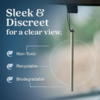 Non-Toxic* Car Air Freshener Auto Stix® - Scents Made Safer - Enjoy Fragrance Lasts Up to 480 Days - Includes Auto Stix® Diffusers & Elastic Loops - Coastal Storm & Teakwood (Pack of 8)