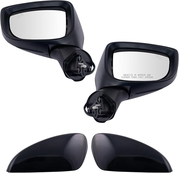 Driver and Passenger Side Power Mirror Set Paint to Match with Blind Spot Indicator Compatible with 2014-2016 Mazda 3 MA1320192 MA1321192