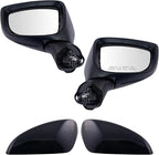 Driver and Passenger Side Power Mirror Set Paint to Match with Blind Spot Indicator Compatible with 2014-2016 Mazda 3 MA1320192 MA1321192