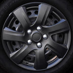 Matte Black Hubcaps Wheel Covers for (2006-2014) Toyota Camry 16 Inch Hubcaps Set of 4, Snap-on Direct OEM Replacement for Toyota Camry Hubcaps 16 Inch Wheel Covers Impact-Resistant Durable