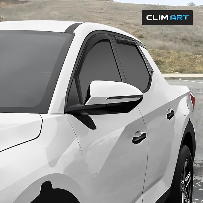 in-Channel Incredibly Durable Rain Guards for Hyundai Santa Cruz 2022-2026, Original Window Deflectors, Vent Window Visors, Vent Deflector, 4 pcs. - 622287