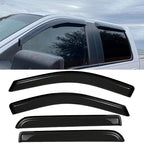 Side Window Visors rain Guards Vent Deflectors for 2004-2008 Ford F150 Crew Cab, 2006-2008 Lincoln Mark LT Rain Guard Sun Shade Visors Out Channel,4-Piece Set 94443