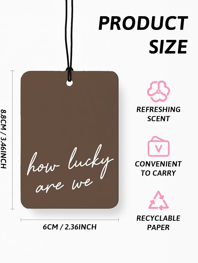 Boho Brown Western Car Air Freshener 4 Pcs, Preppy Cow Skull Cactus Cowgirls Boots Hanging Air Freshener for Cars Closet Drawer Books, Western Car Accessories Mirror Decor for Women Men