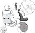 Seat Back Protector,Shields Seat Backs From Kicks and Adds Storage | kick mats back seat protector easy to install and clean, well-crafted, sturdy, durable and stylish.2 Pack