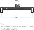 Universal Car Rear View Camera License Plate Bracket, Upgraded Full Stainless Steel Backup Camera Mount, Dash Cam Mirror Accessory, Only Installation Holder