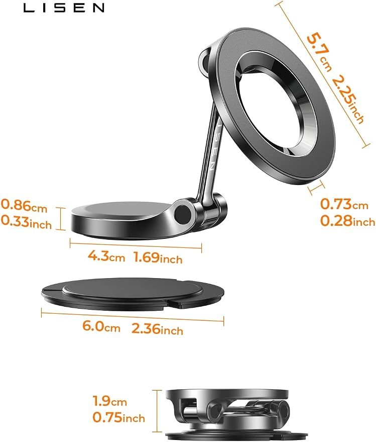 for MagSafe Car Mount for iPhone 17 Pro Max [24 Strong Magnets] Classic Magnetic Phone Holder for Car Dashboard Magnet Phone Mount Car Cell Phone Holder for iPhone 17 Pro Max Air 16 15 14 13 12