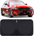 Windshield Sun Shade for 2019-2025 BMW 3 Series 328i M340i M3, Front Window Sun Visor Protector Cover Custom Fit BMW 3 Series Accessories